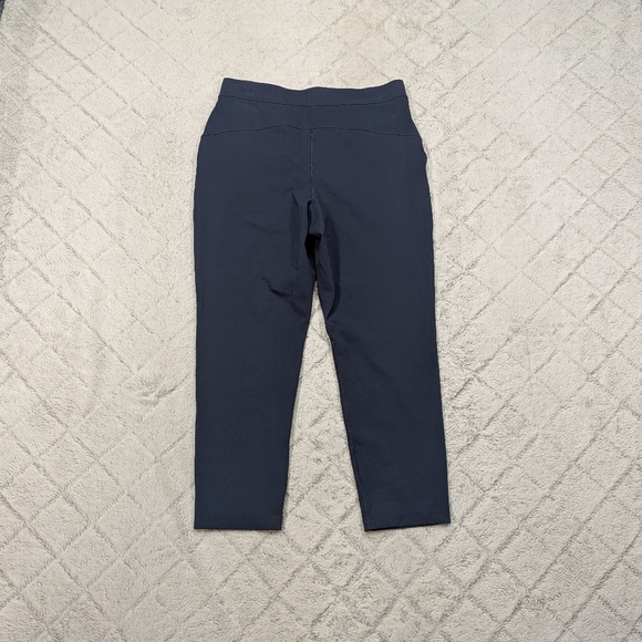 Babaton The Group Pants Womens L Blue Navy High Rise Sweat Wicking Weekender - Picture 9 of 9